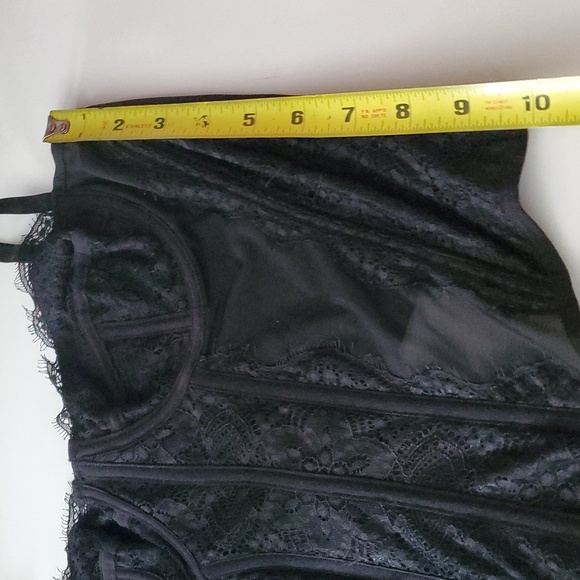 Dealmore Black Corset Tank Size Large Grunge Mesh Lace - Picture 10 of 13